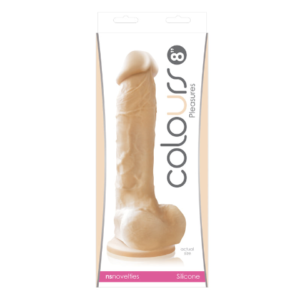 NS Novelties Colours Pleasures 8" Dildo White